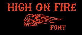 Free tattoo fonts: High on Fire