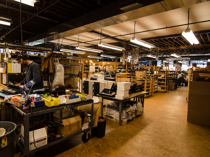 Moog factory floor