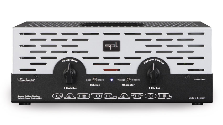 The Cabulator&#039;s front controls look after the power reduction and speaker voicing