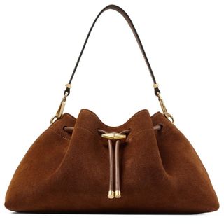 Jimmy Choo Medium Suede Cinch Bucket Bag