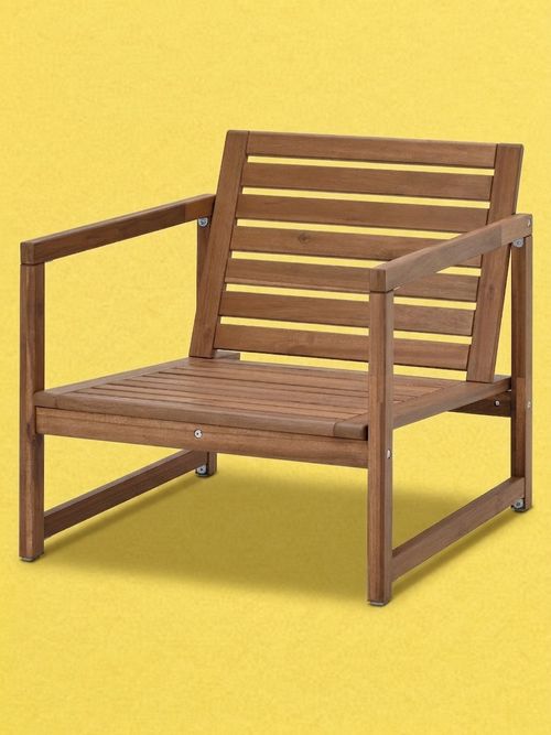 N&Auml;mmar&Ouml; Lounge Chair, Outdoor - Light Brown Stained