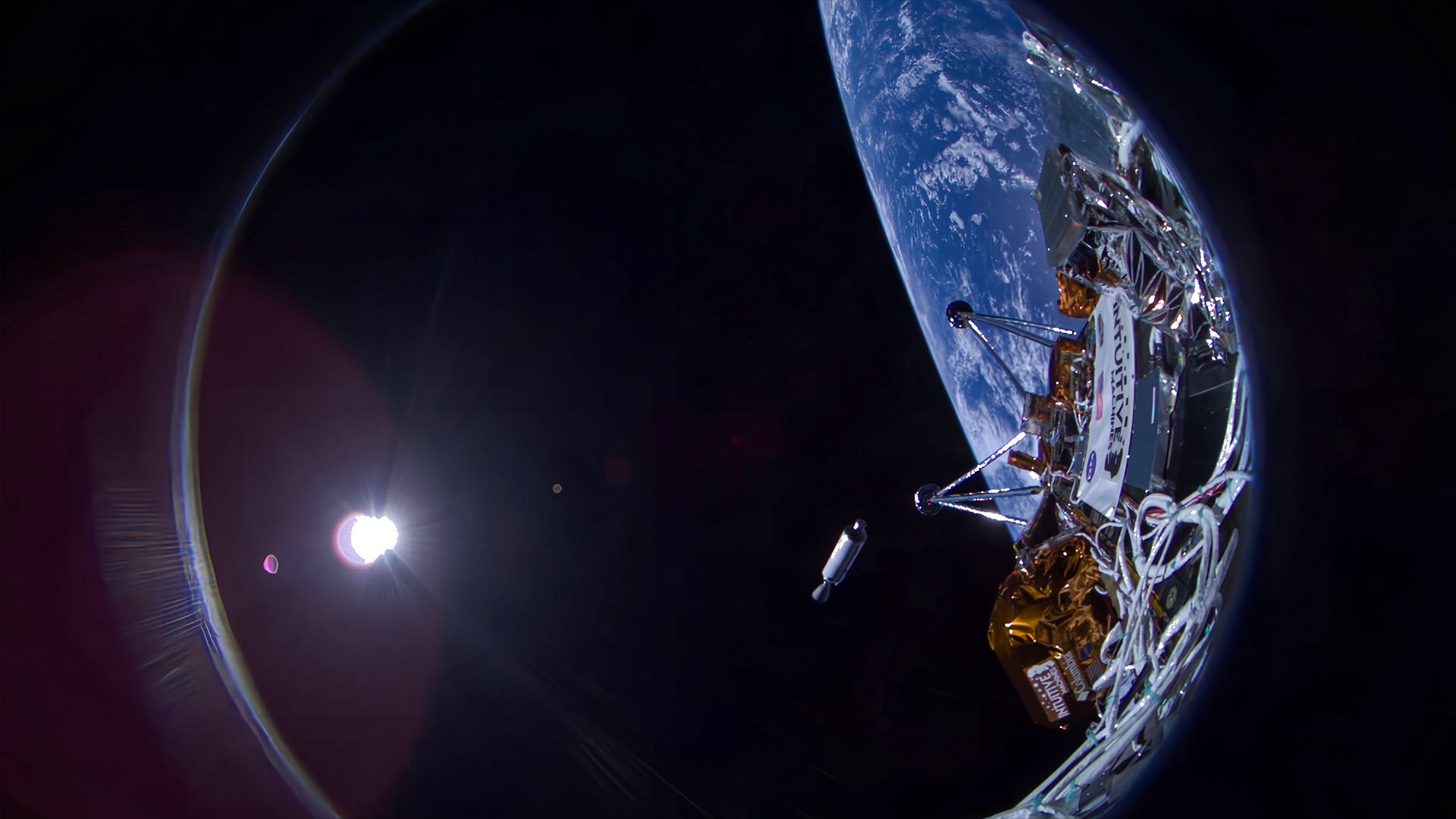 L'atterrisseur lunaire d'Intuitive Machines envoie de superbes photos de la Terre depuis l'espace