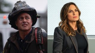 Taylor Kinney in Chicago Fire Season 13 and Mariska Hargitay in Law & Order: SVU Season 26