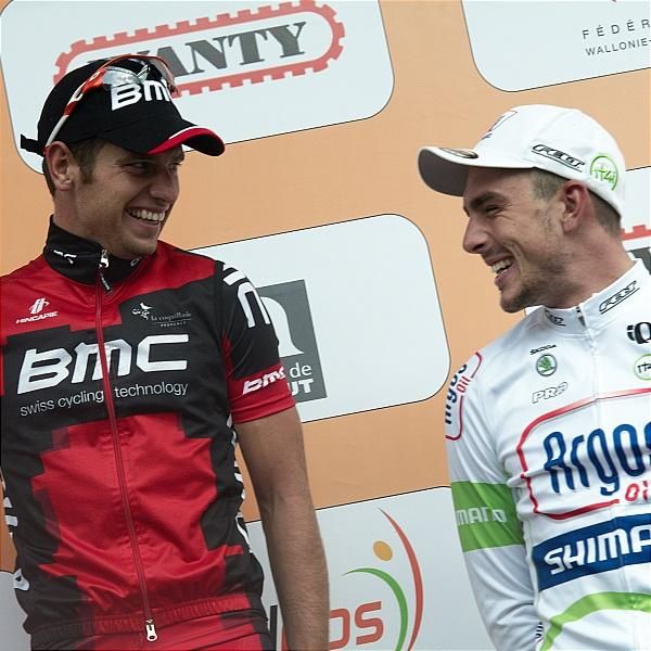 Blythe and Degenkolb on the podium in Binche
