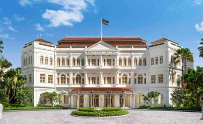 Exterior view of Raffles Hotel