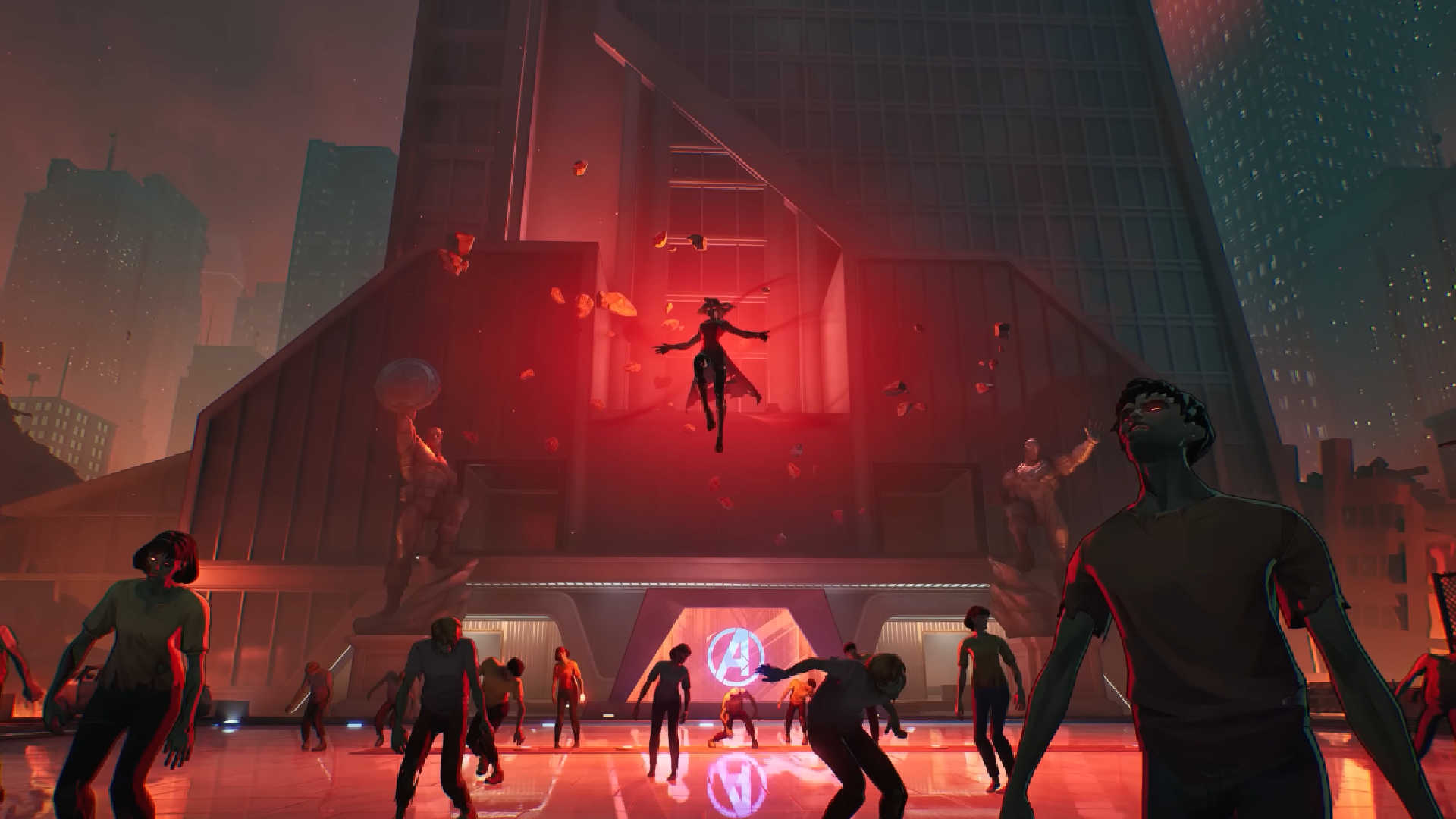 The Queen of the Dead rises above a horde of zombies in Marvel Rival&#039;s new zombies mode.