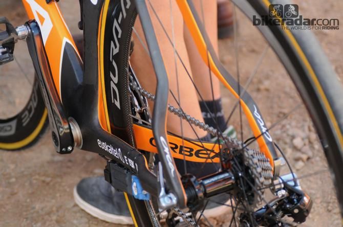 The kinked seatstays and chainstays have been retained in the new Orca, but have been sculpted to give a more flowing look to the whole