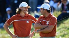 Tommy Fleetwood and Francesco Molinari at the 2018 Ryder Cup