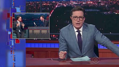 Stephen Colbert shows himself on Russian late-night TV