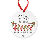 20. Personalised Family Christmas Ornament: View at Amazon