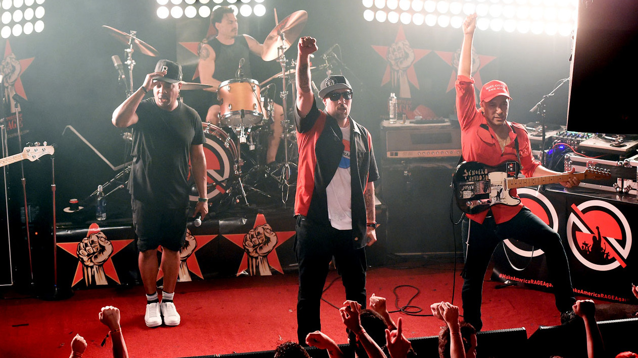 Prophets Of Rage during their first show