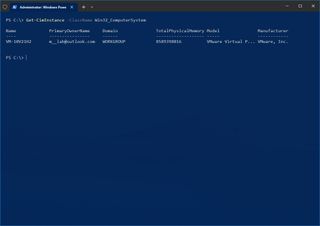 PowerShell PC model number