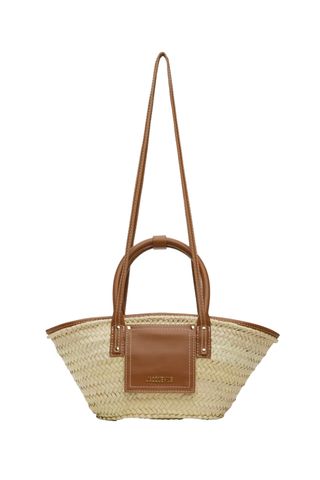 Beige & Brown Les Classiques 'le Petit Panier Soli' Tote