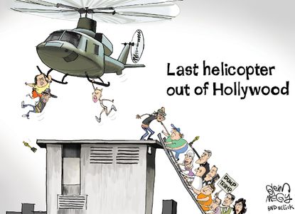 Political cartoon U.S. 2016 election results LA reaction