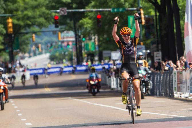 Jade Wilcoxson (Optum p/b Kelly Benefit Strategies) wins the first ever US Pro women's road title
