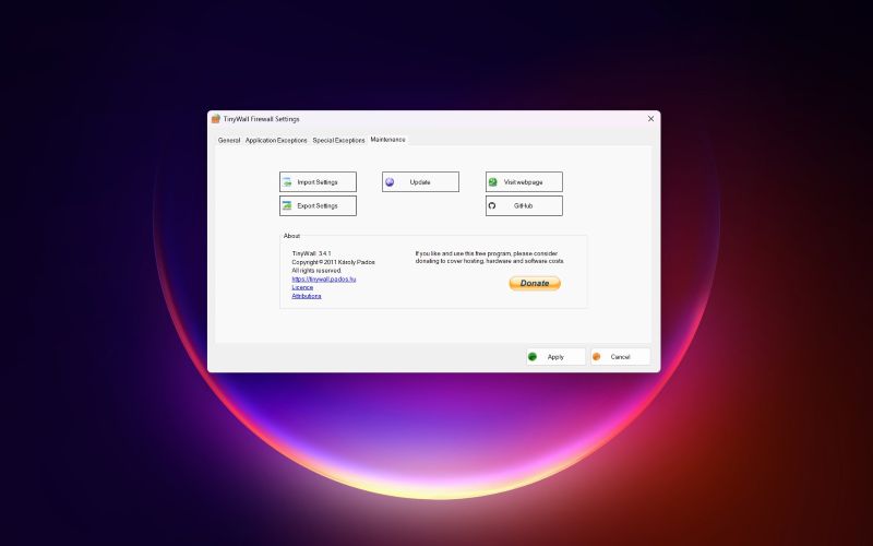 TinyWall review
