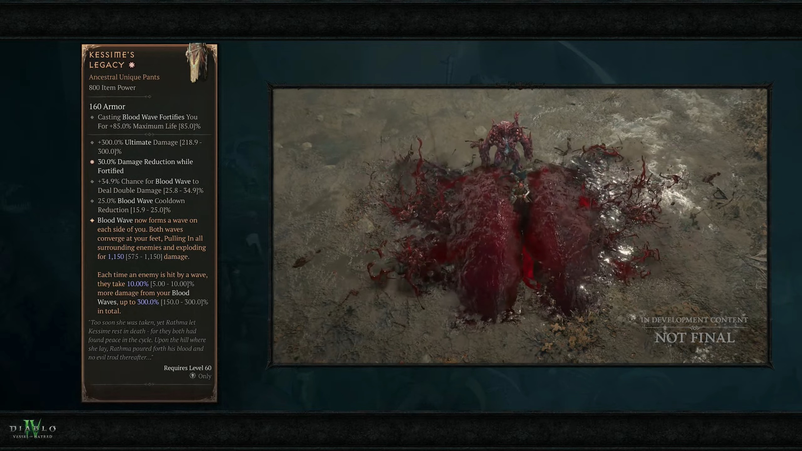 Slides shown during Diablo 4 campfire detailing Necromancer changes