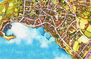 Abigail Daker - Illustrated Map of Paphos District