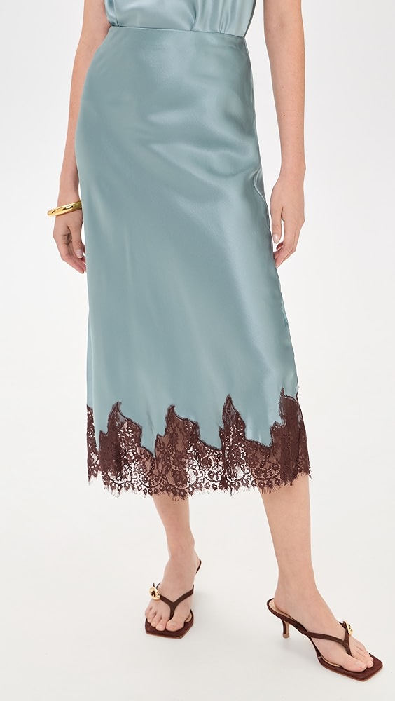 Reformation Carolina Silk Skirt