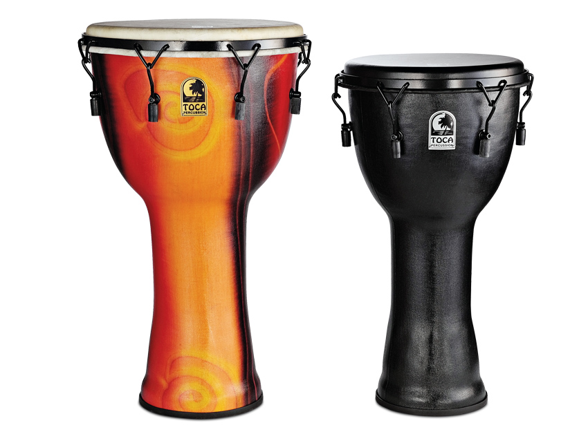 Tuning lugs have protective rubber tubes over them for added playing comfort.