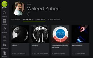 Spotify makes it easy to find the music you've been listening to lately