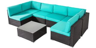 Peach Tree Outdoor Furniture Sectional Wicker Sofa