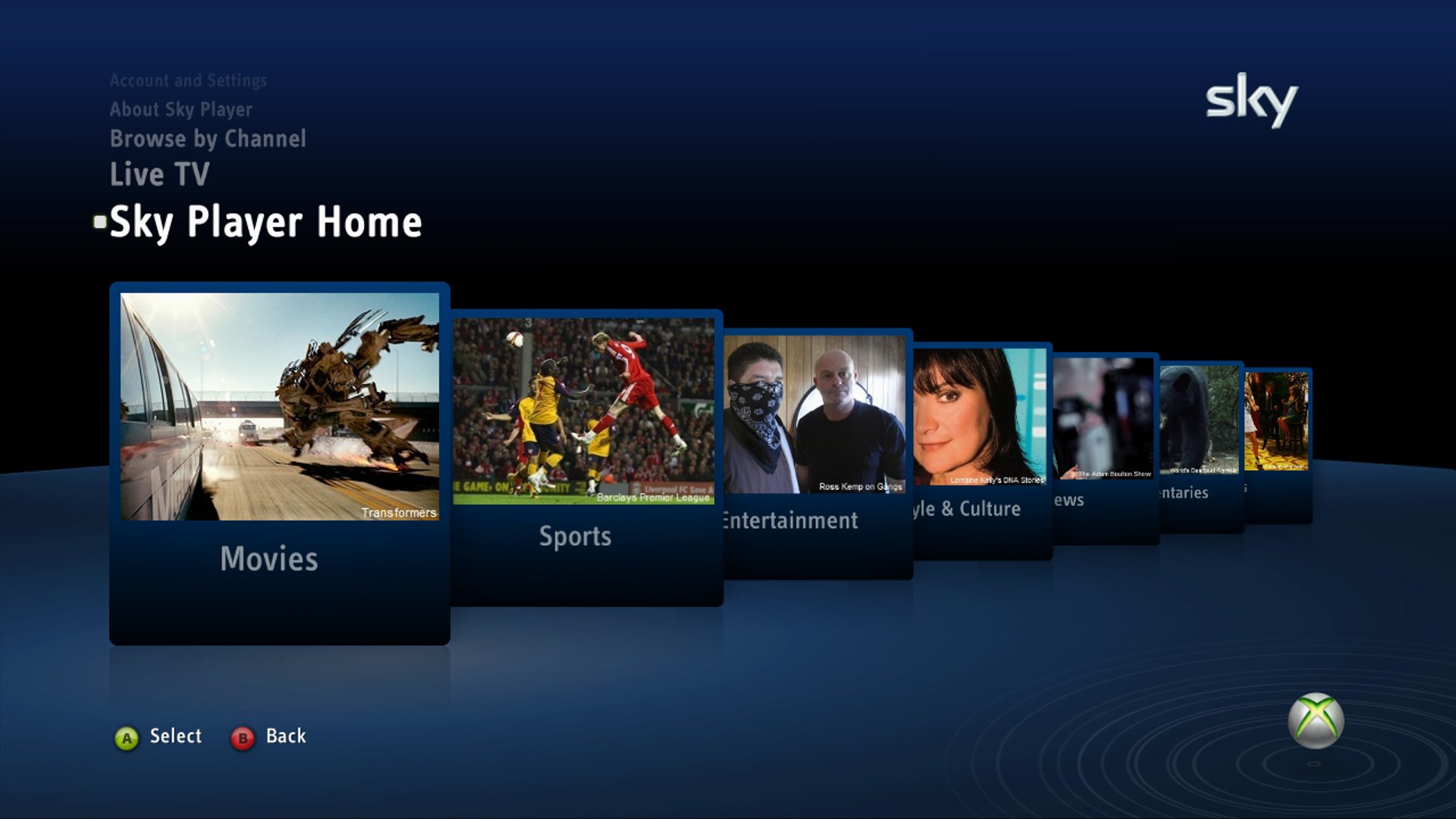 Sky player