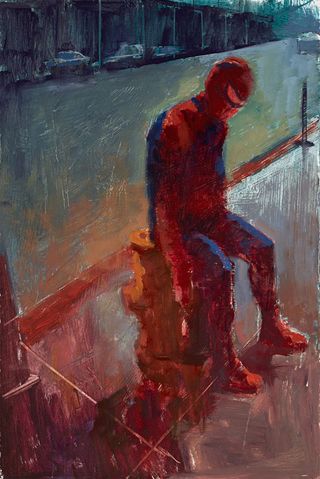 impressionist paintings of superheroes