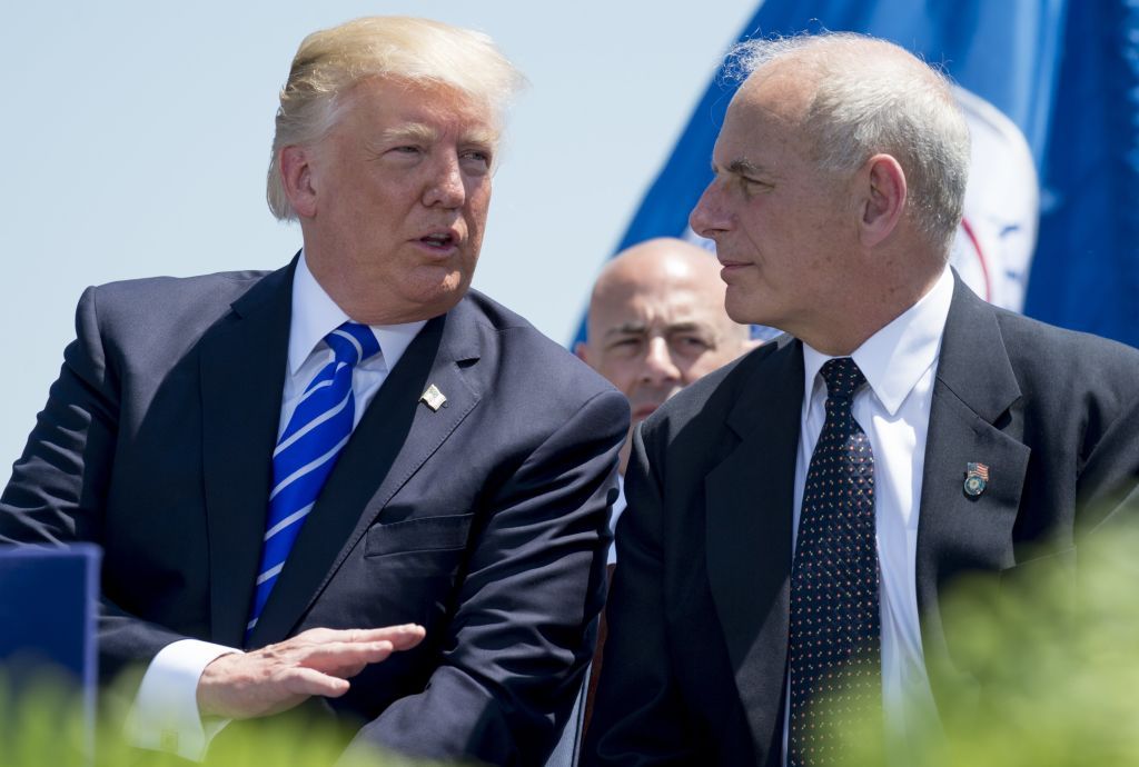 President Trump and John Kelly.