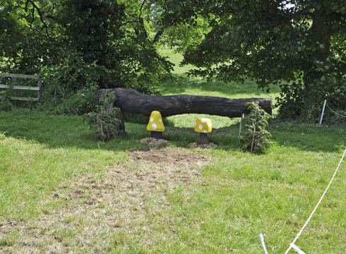 Fence seven at Nunney where Jordan McDonald fell