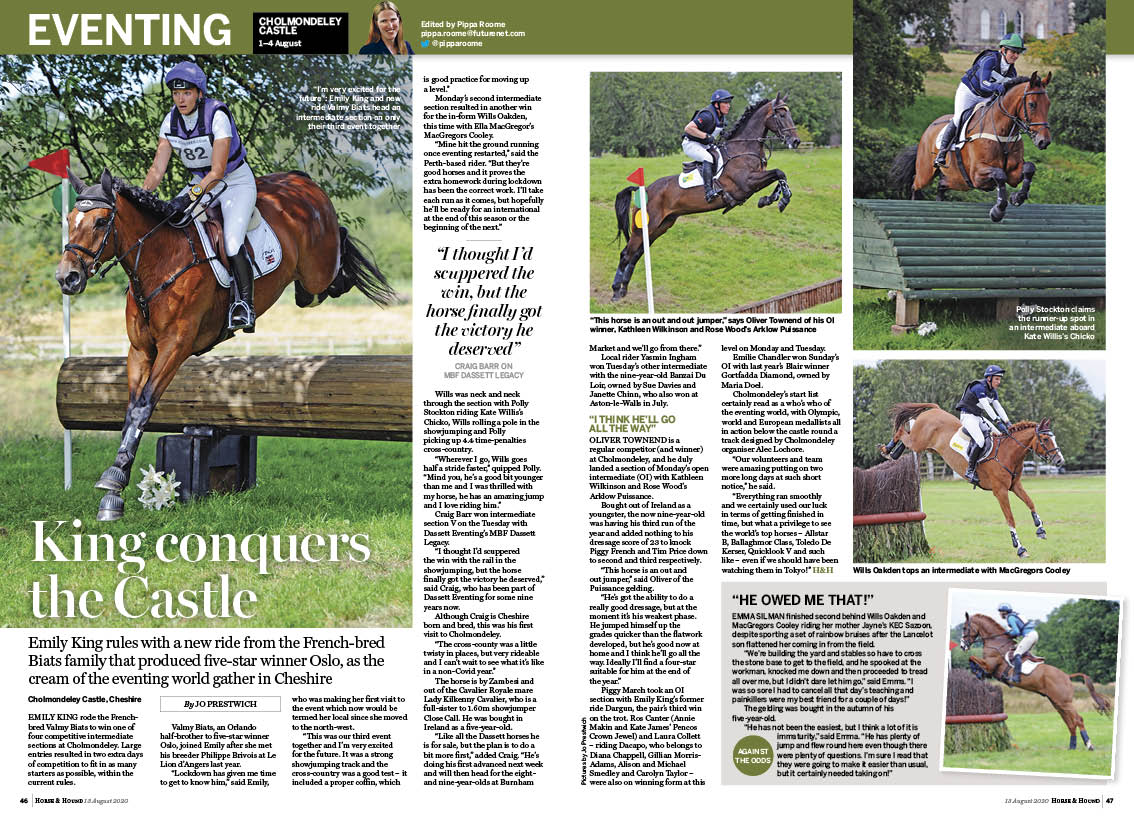 EV 2p Key report Cholmondeley C