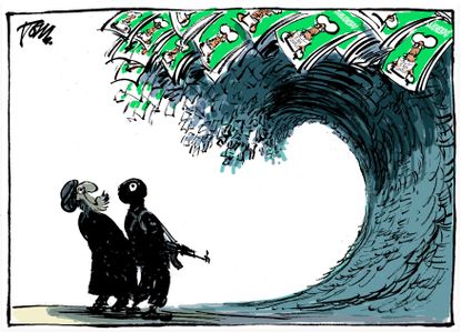Editorial cartoon world Charlie Hebdo