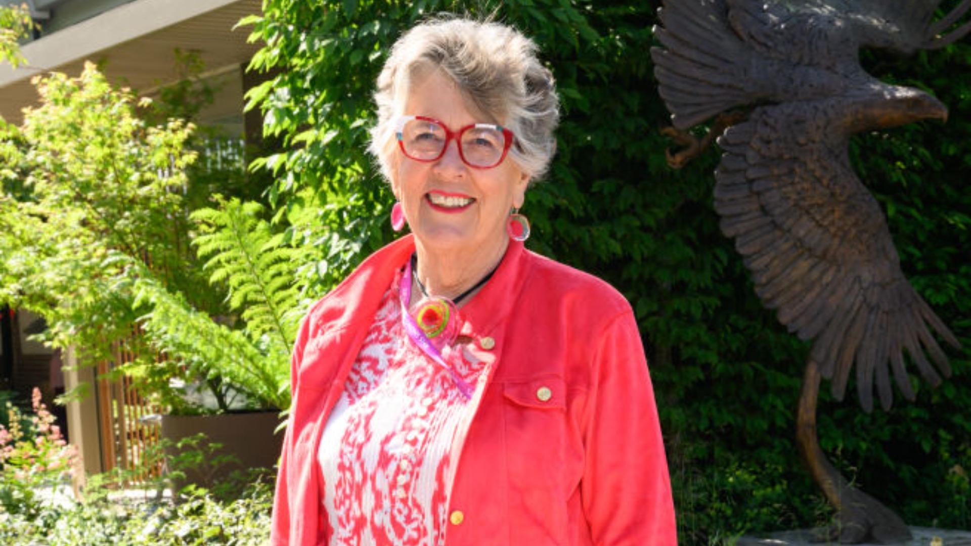 Prue Leith attends The RHS Chelsea Flower Show at Royal Hospital Chelsea