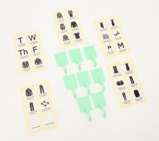 Closet Style Files 38-Piece Hook and Label Set