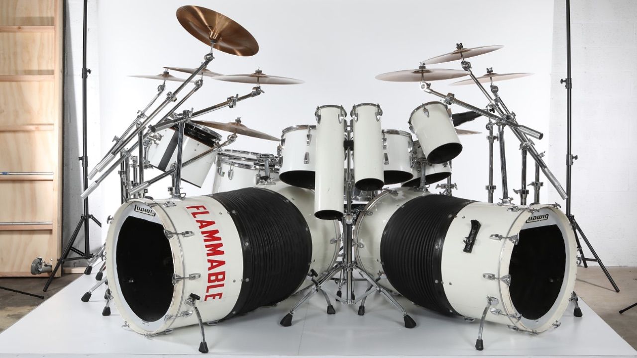 Alex Van Halen 1980 Ludwig drum kit