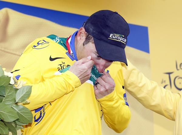 Thomas Voeckler was quite grateful to retain the yellow jersey.