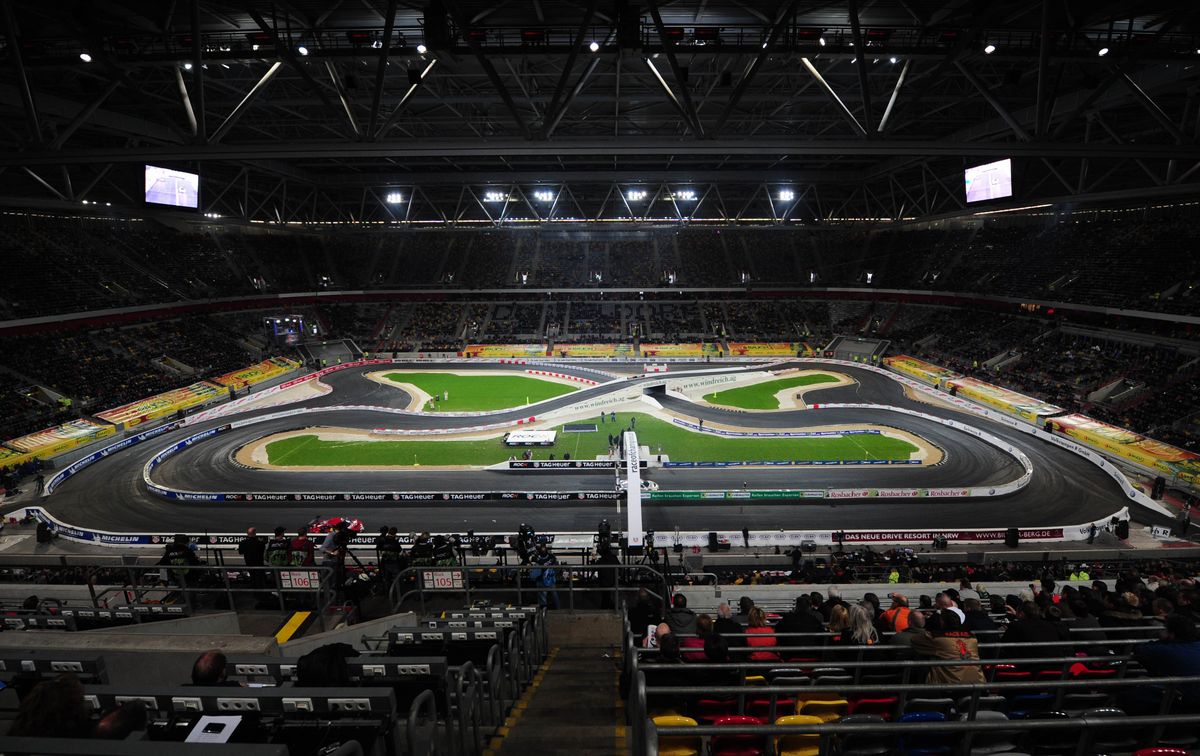 The 2010 Race of Champions at the stadium of Fortuna Dusseldorf in Germany