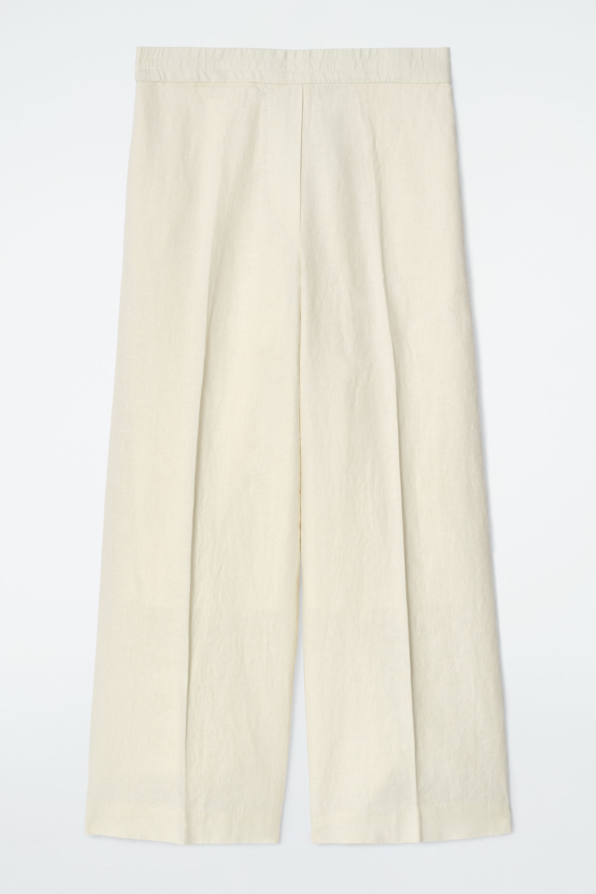 Straight-Leg Tailored Linen Trousers
