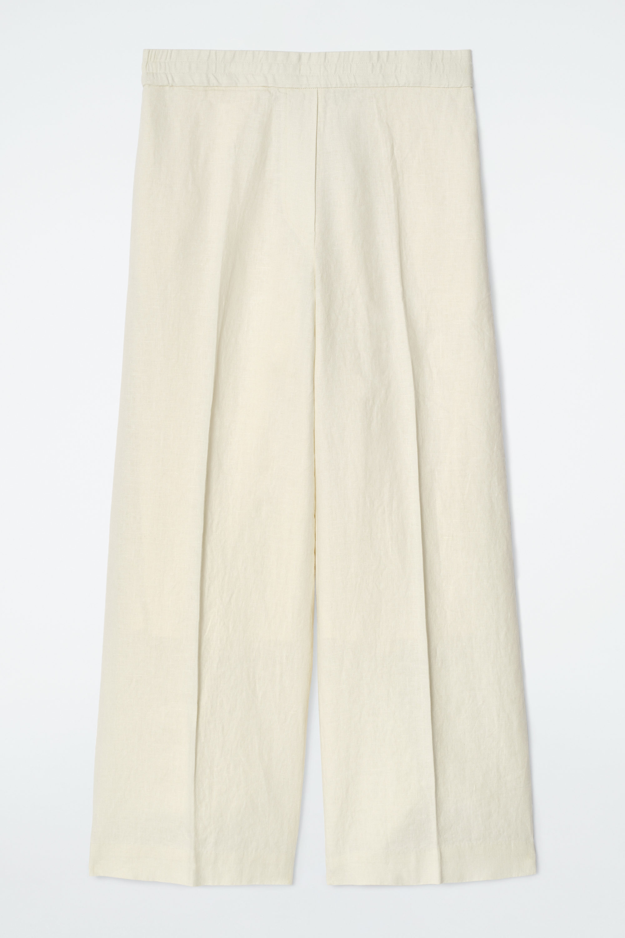 Straight-Leg Tailored Linen Trousers