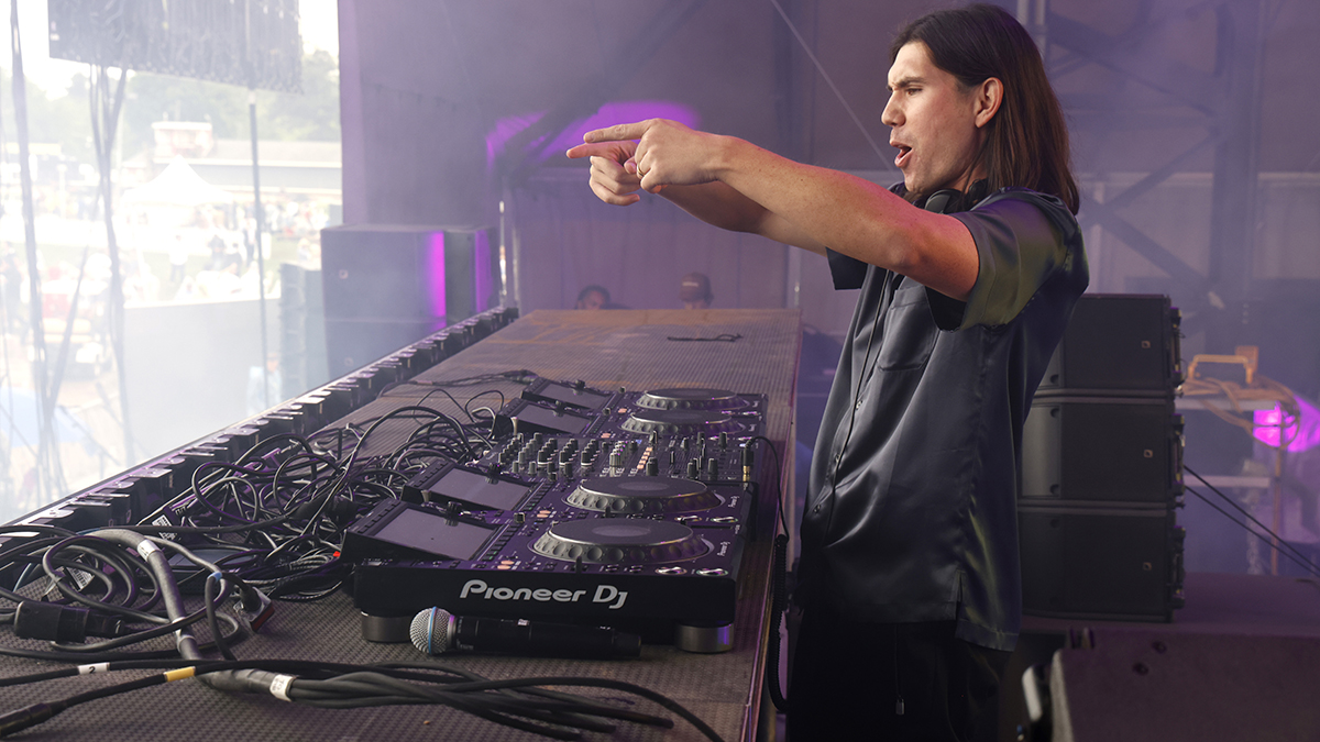 BALTIMORE, MARYLAND - MAY 18: Gryffin performs on stage during Preakness LIVE At Preakness 149 hosted by 1/ST in the Infield at Pimlico Race Course on May 18, 2024 in Baltimore, Maryland. (Photo by Taylor Hill/Getty Images for 1/ST )