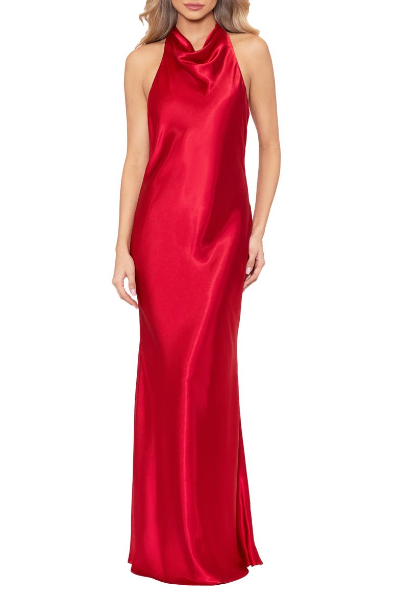 Halter Charmeuse Gown