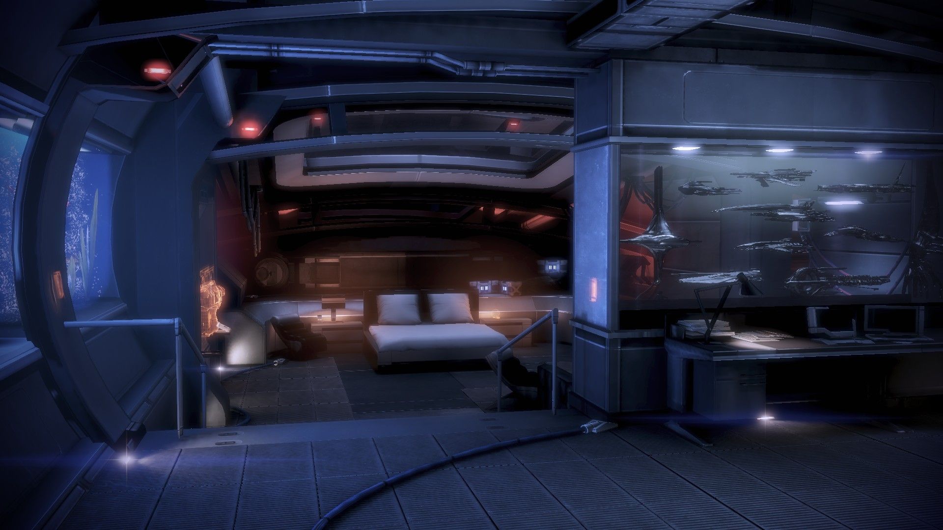 Mass Effect Normany bedroom