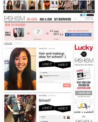 Fashism taps into real-time feedback from the community on looks posted by its members. Geo-location capabilities offered via Foursquare's open API also allow users to broadcast their fashion finds and fitting room tries through the mobile app, thus extending a department store's ecommerce reach. Bringing together virtual and real world shoppers represents the next frontier of social commerce. Stores should look to develop loyalty and ambassador programs to reward their most engaged customers
