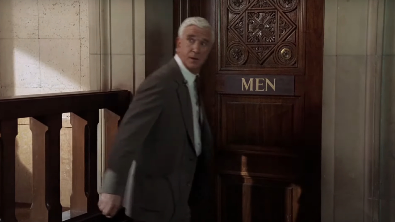 Leslie Nielsen in the naked weapon
