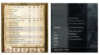 UI design: Skyrim