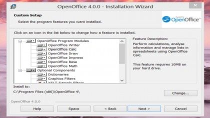how to install openoffice dictionary
