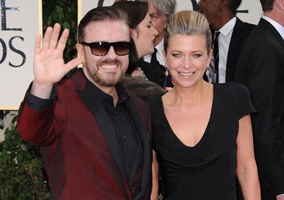 Ricky Gervais and Jane Fallon