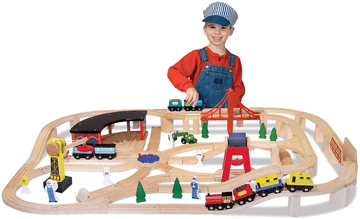 melissa and doug train set uk