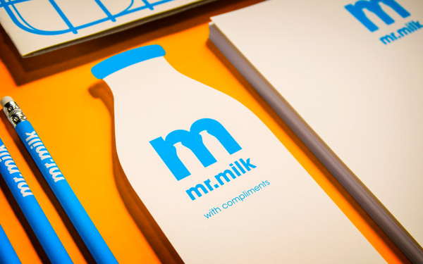 Mr Milk branding