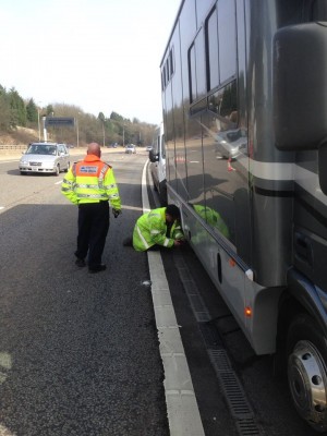 Writing this blog while our lorry tyre blow-out is sorted on the M5